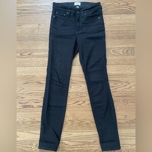 J.Crew black Lookout Skinny High Rise Jeans size 25